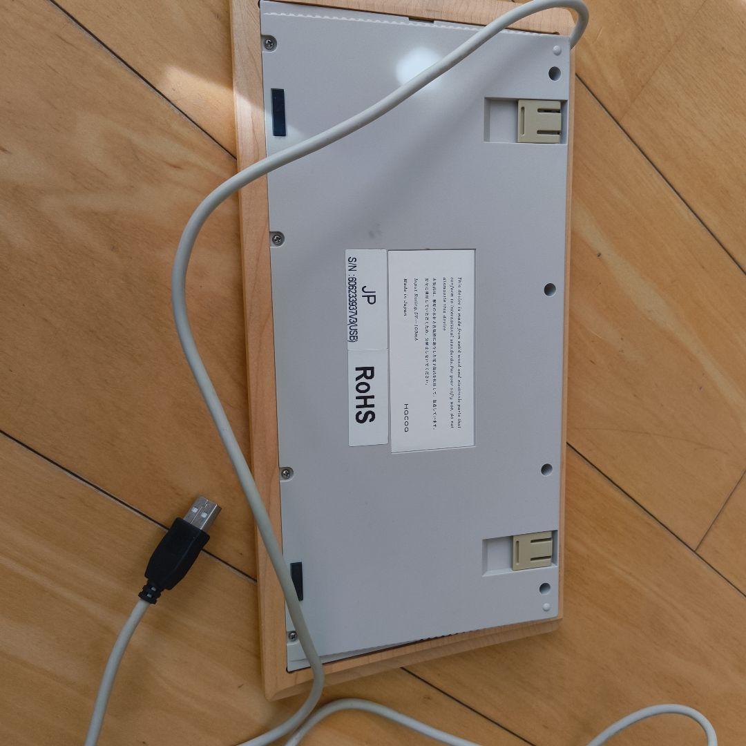木製 Hacoa 日本語配列 USB接続キーボード