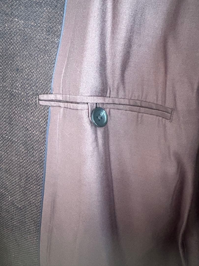 todayfulボーイフレンドリネンジャケット(ブラウン38).美品