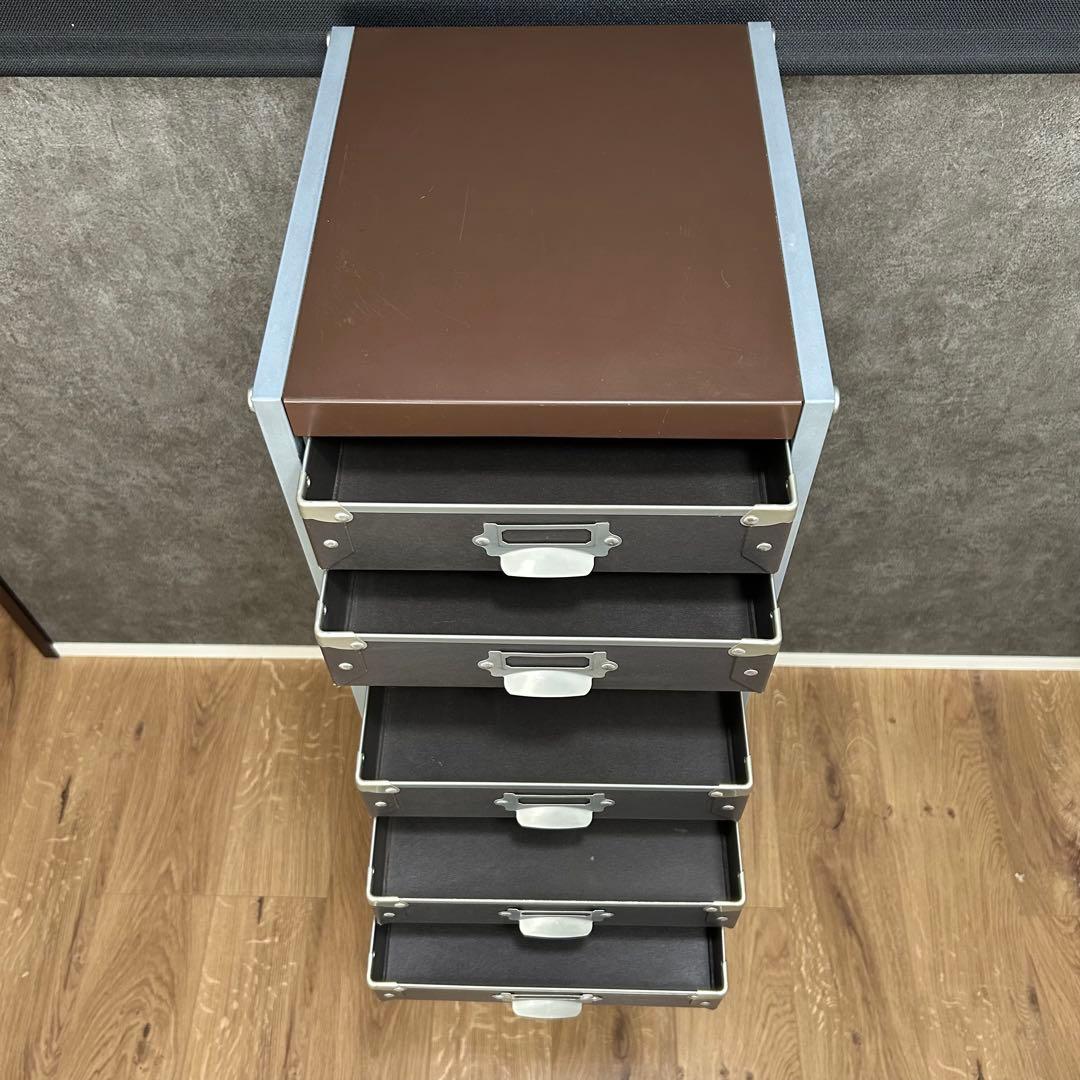 硬質パルプ 9段 キャスター付き 書類ケース レターケース スチール多段チェスト