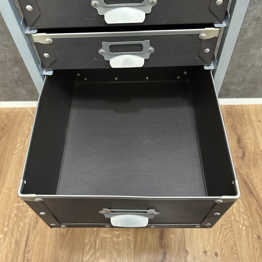 硬質パルプ 9段 キャスター付き 書類ケース レターケース スチール多段チェスト