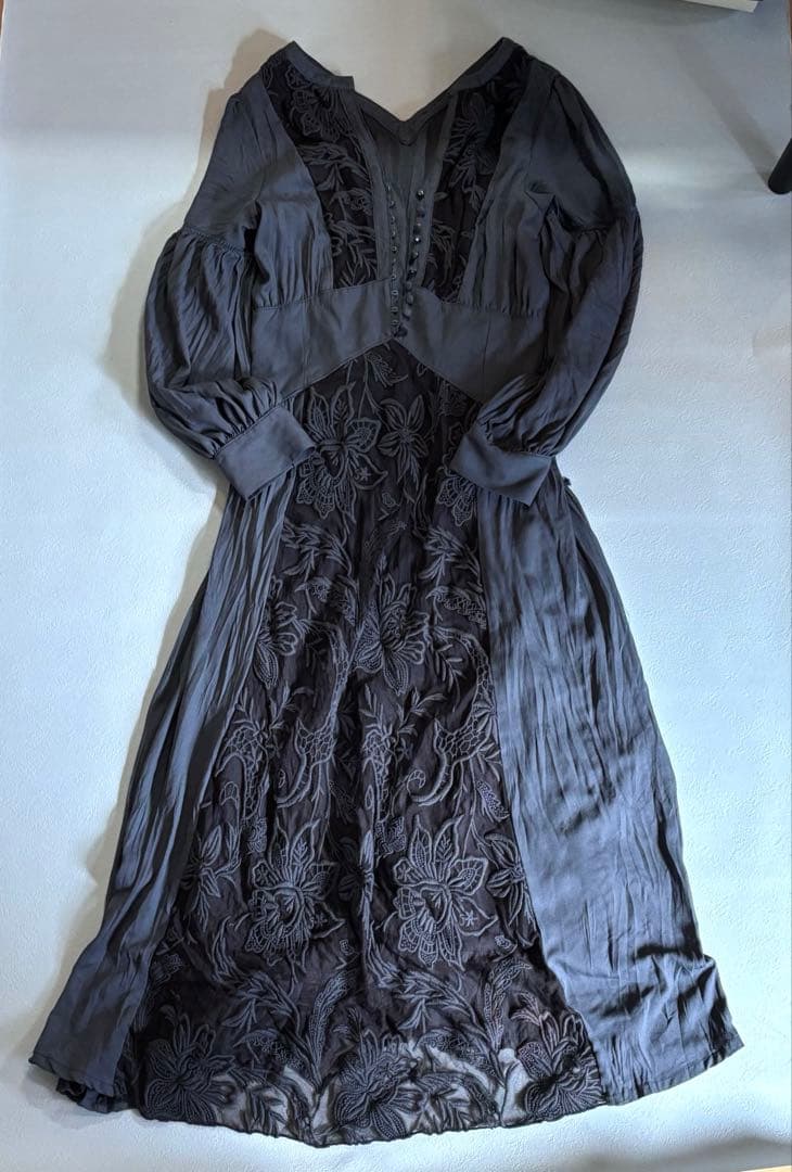 ワンピース AMERI IMEDI EMBROIDERY TULLE LACE DRESS