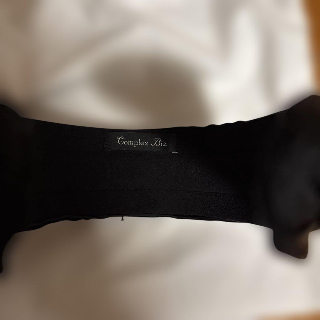 コンプレックスビズ　Flexfit 特許出願済　オーガンジー　カチューシャ　黒