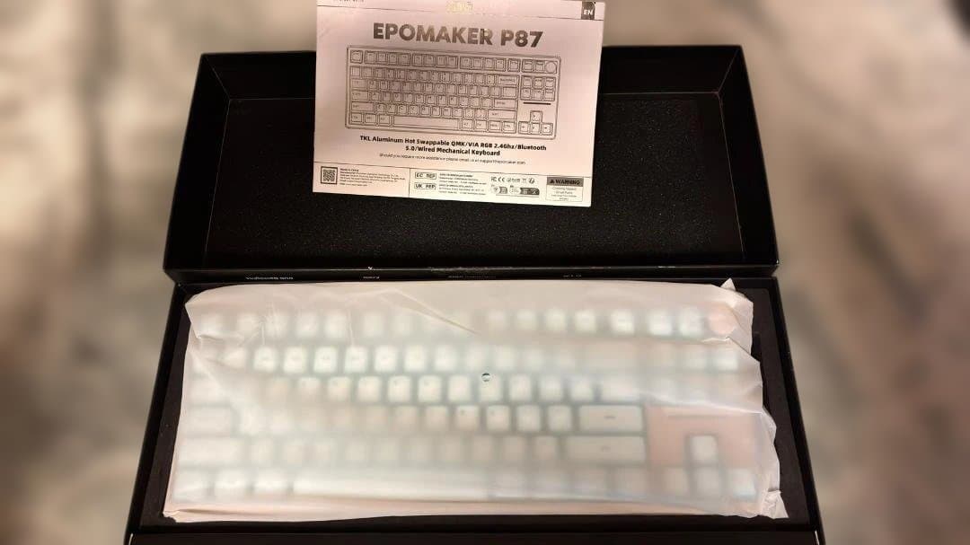 EPOMAKER P87 キーボード＋AegisSil キーキャップ(Blue)