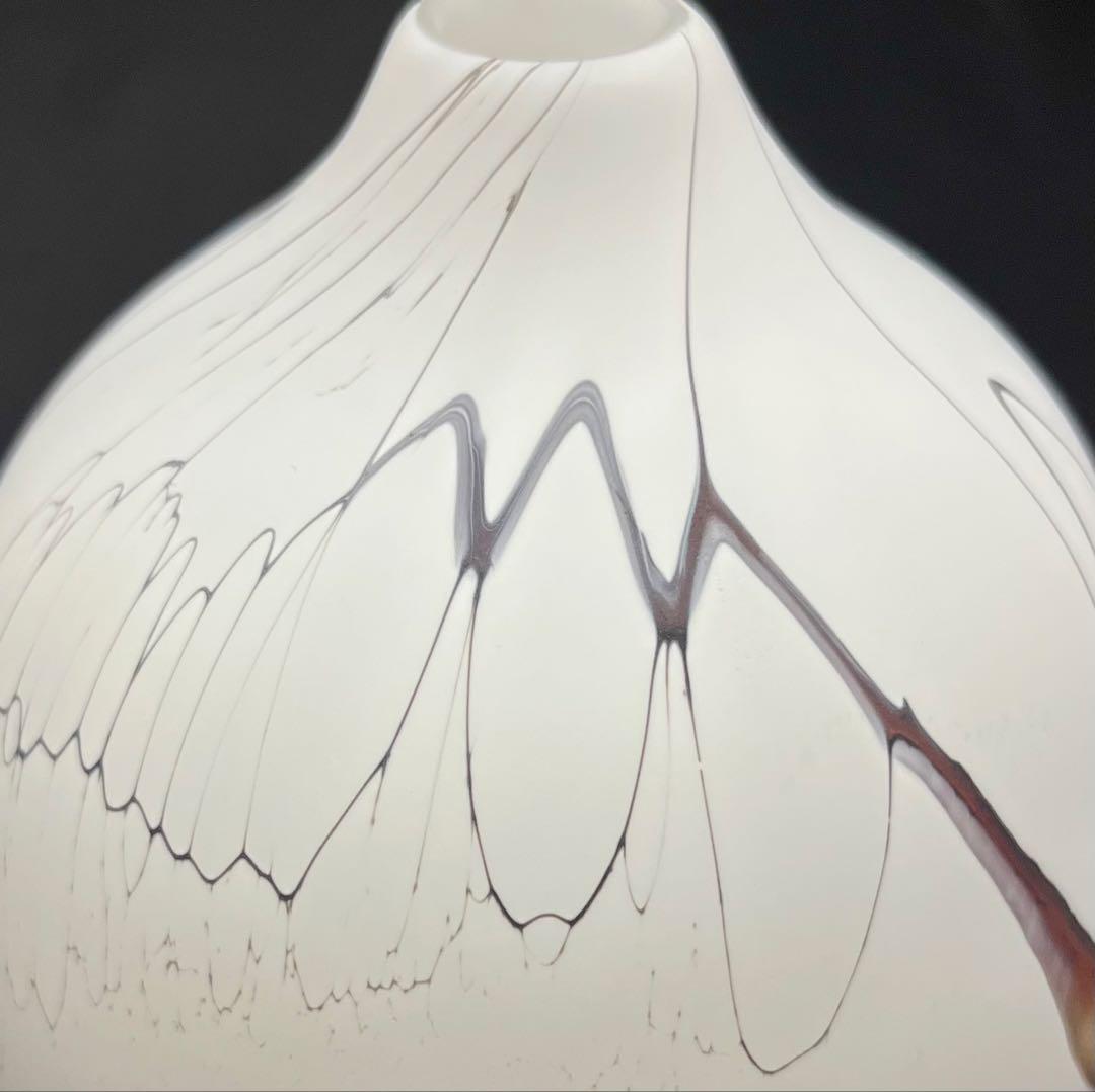 酒井真一 ガラス 1輪挿し 花瓶 花入 ガラス作家 高さ10cm 硝子