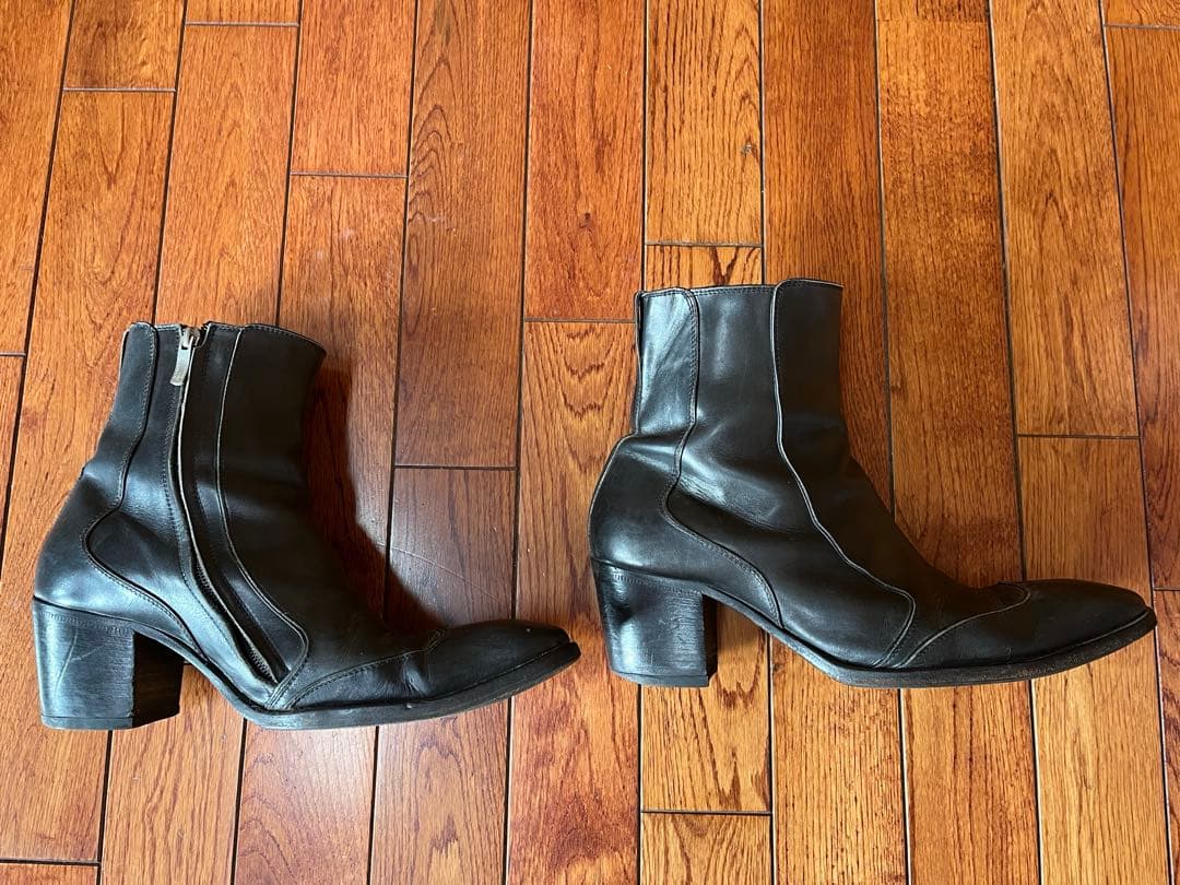 初期around the shoes YSL ジョニー木型同型 ヒールブーツ