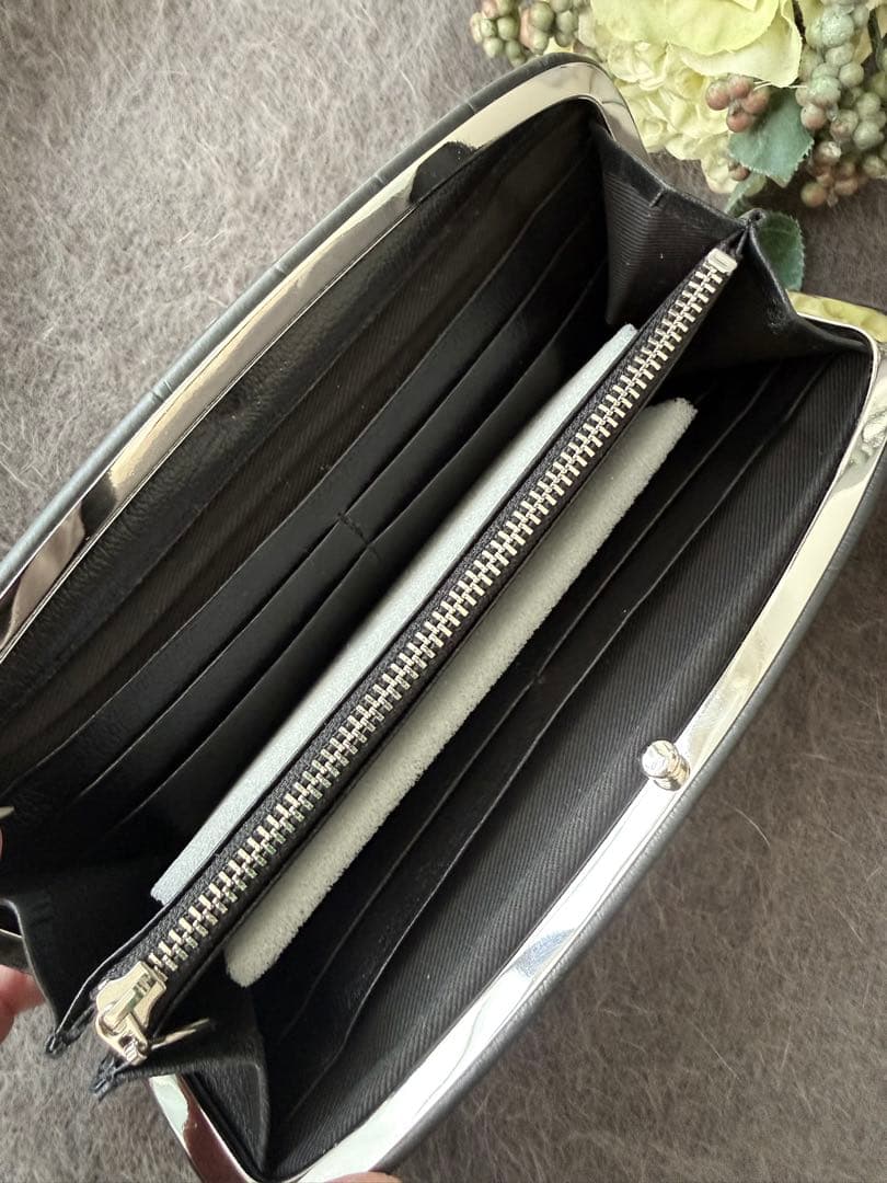 新品 【MUL京都】エムユーエル M.U.L クロコ型押し がま口 限定 セット