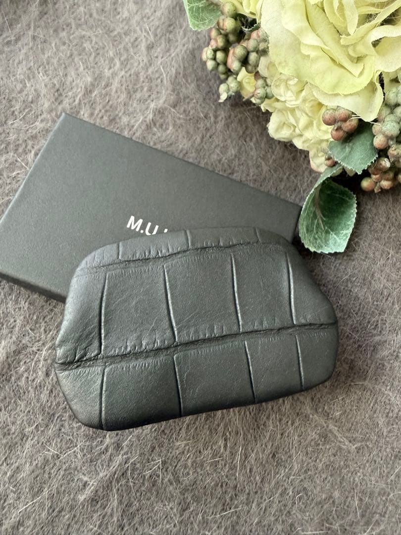 新品 【MUL京都】エムユーエル M.U.L クロコ型押し がま口 限定 セット