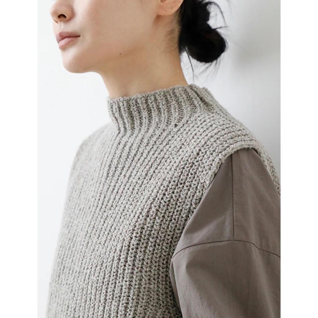evam eva 25AW wool alpaca aze vest ニット