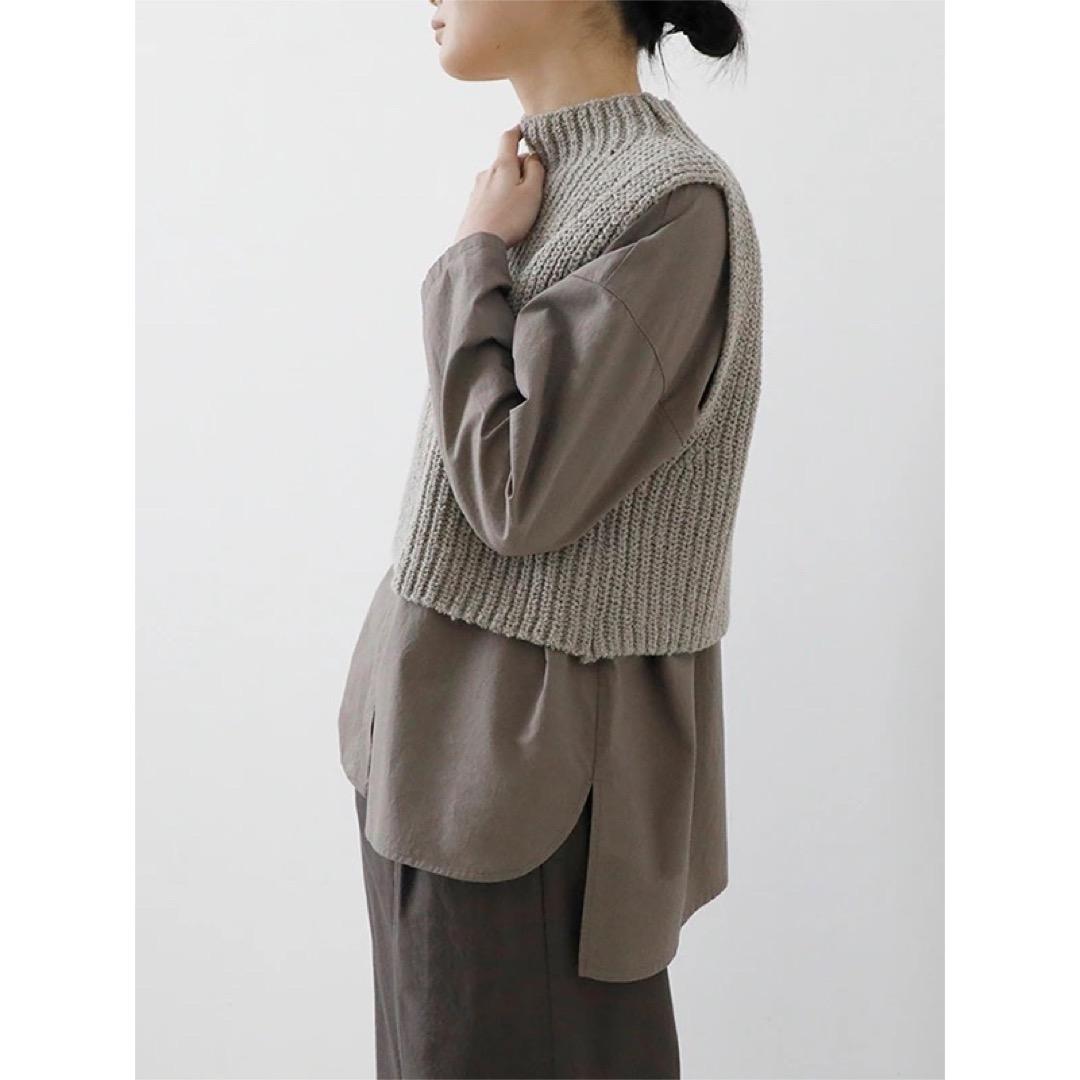 evam eva 25AW wool alpaca aze vest ニット