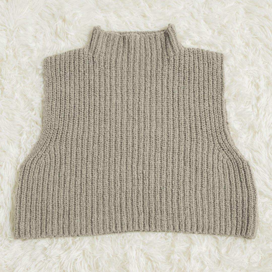 evam eva 25AW wool alpaca aze vest ニット