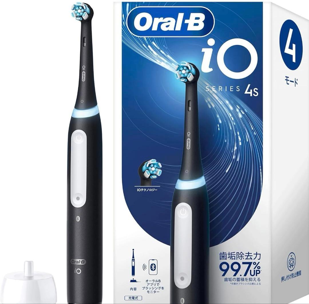 ブラウン 電動歯ブラシ オーラルB iO4S iOG41B60 マットブラック