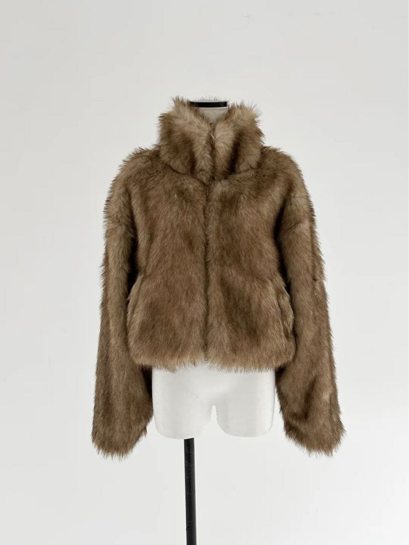 【完売品】maison.celon / eco fur short jacket