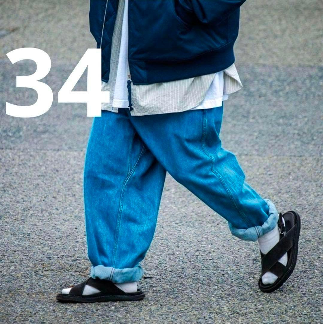 パープルレーベル　Denim Wide Tapered Field Pants