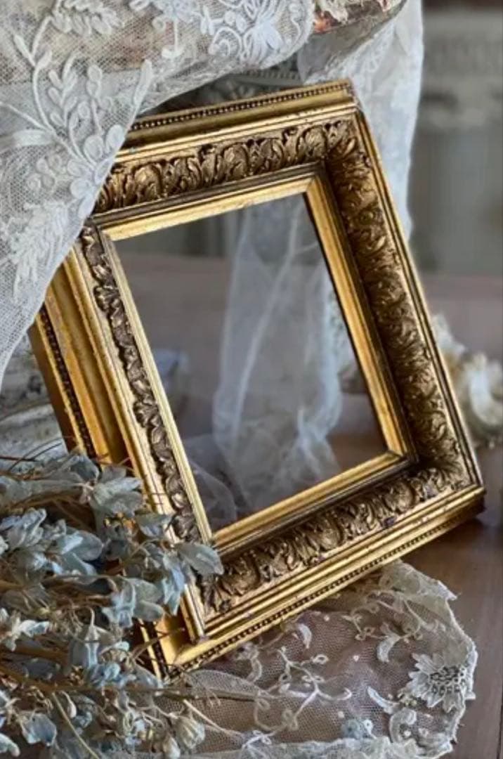 タイムセール　アンティーク　フレーム　デコラティブ　フランス　額縁　希少