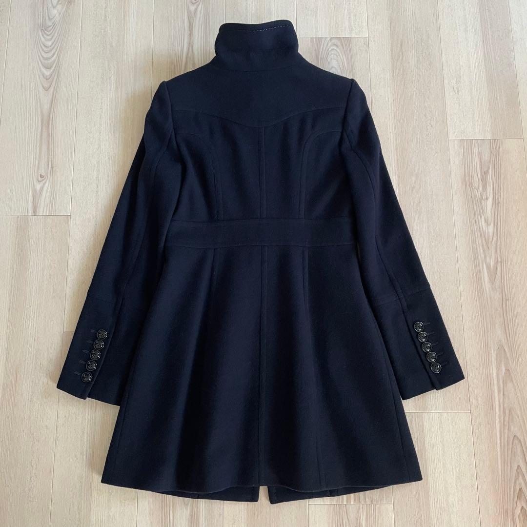 希少デザイン✨バーバリーブラックレーベル ナポレオンコート 38サイズ ネイビー