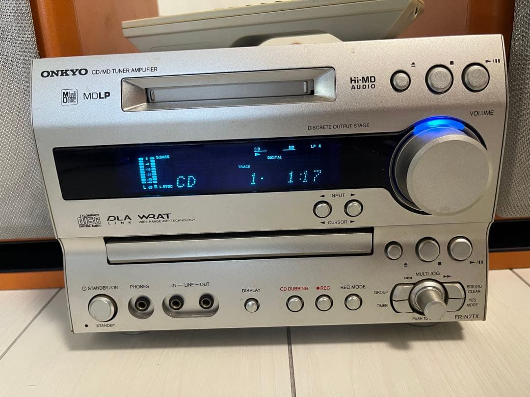 Onkyo CD.MDコンポ　オンキョー　読み込み可　引き取りお願いします