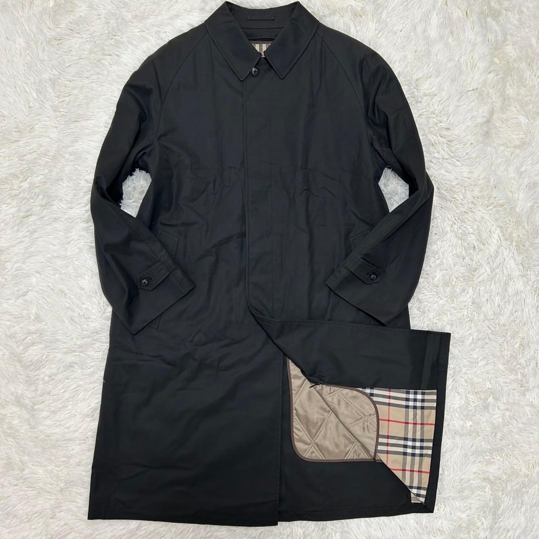 【極美品/LL】バーバリー ロンドン ステンカラーコート アウター ライナー付