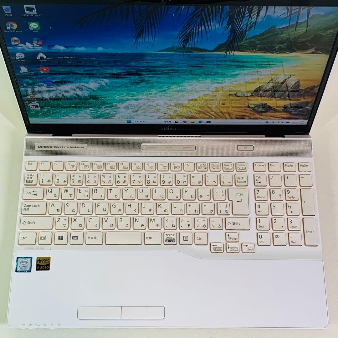 Core i7✨8世代✨SSD512GB✨32GB✨オフィス✨白✨ノートパソコン
