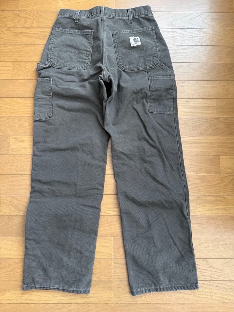 usa製 carhartt W32L32 ペインターダッグパンツ　裏地ネル