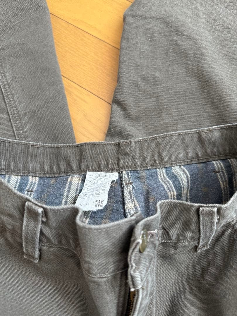 usa製 carhartt W32L32 ペインターダッグパンツ　裏地ネル