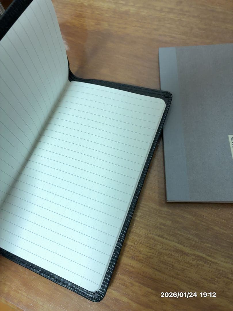 Louis Vuitton エピ　ブラック 黒　手帳　カバー　ノート付き