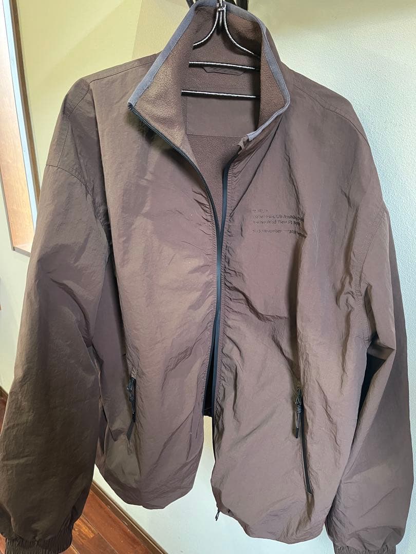 トゥデイフル　ジップブルゾン　ブラウン　チョコ　38