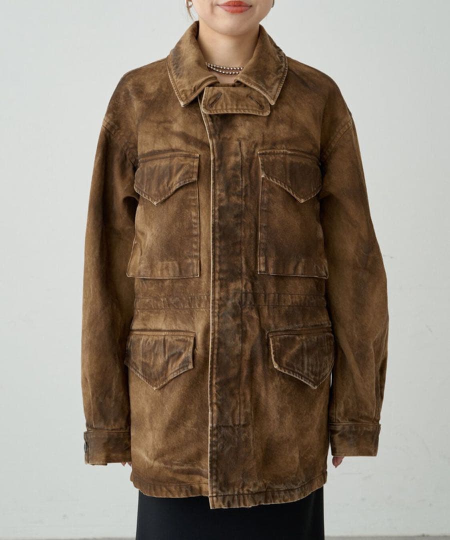 Loungedress ainode hinaseレザーライクブルゾン　未使用