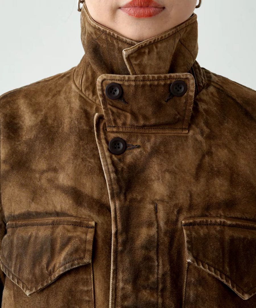 Loungedress ainode hinaseレザーライクブルゾン　未使用