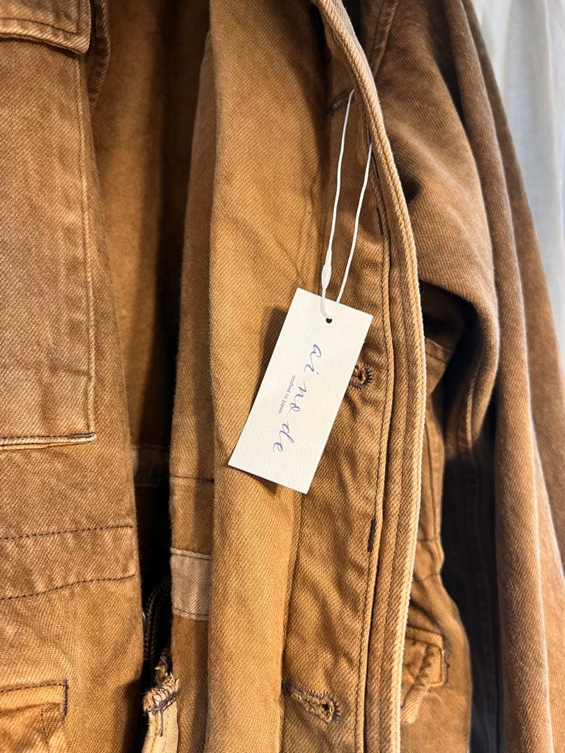 Loungedress ainode hinaseレザーライクブルゾン　未使用