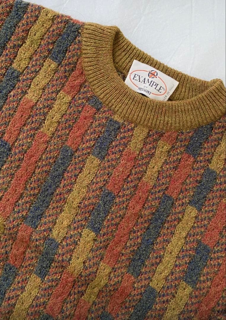 MISSONI ミッソーニ マルチカラー 総柄 ニット セーター イタリア製