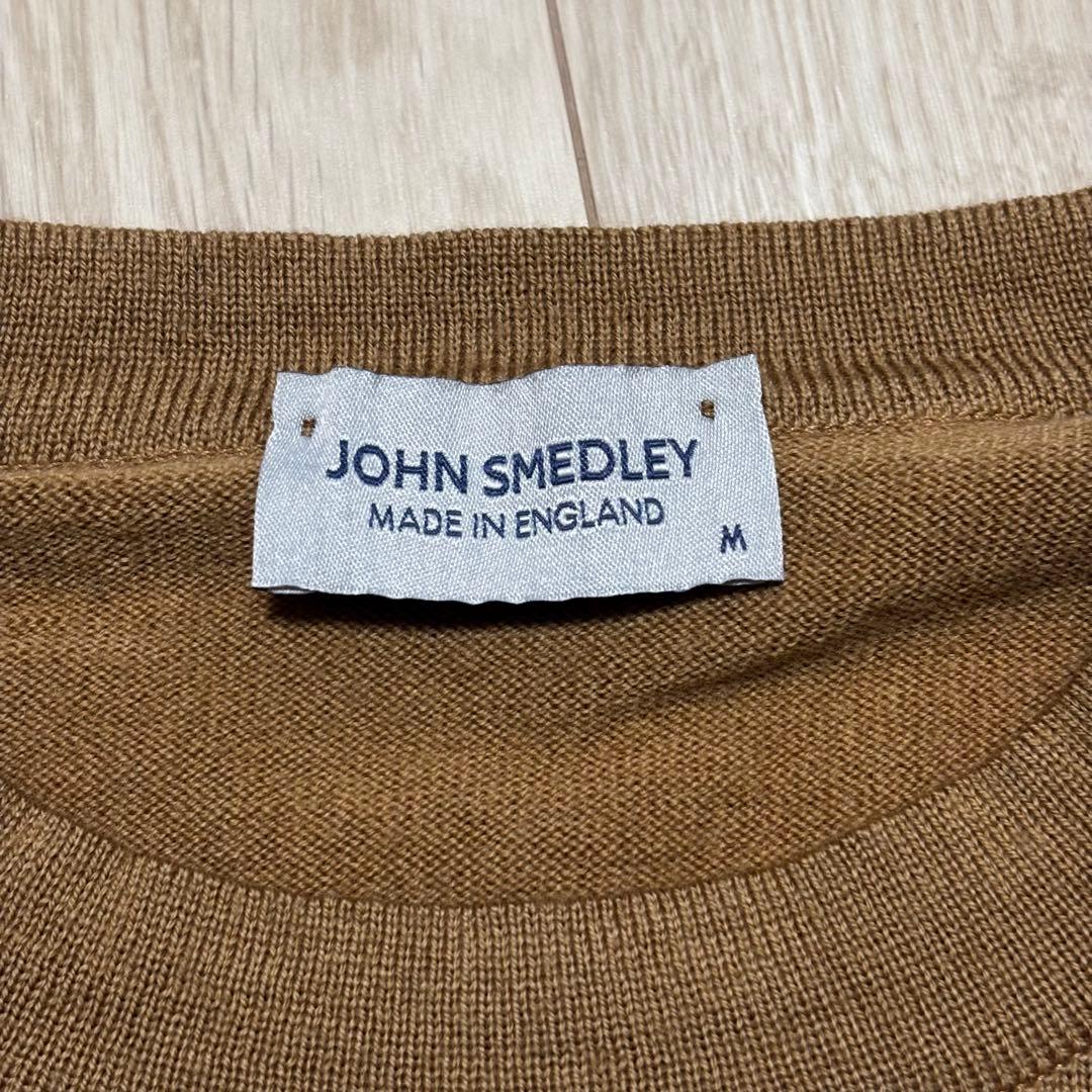 JOHN SMEDLEY ジョンスメドレー ボーダーメリノウールニット M