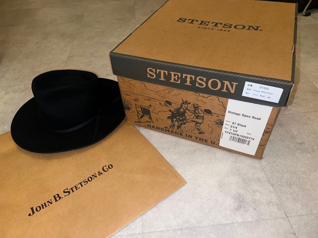 STETSON OPEN ROAD-Repro 60cm ビーバー