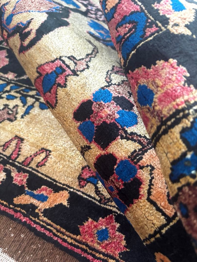 ダメージ有・格安　アフガニスタン絨毯　パキスタン　手織り　ヴィンテージ　ペルシャ