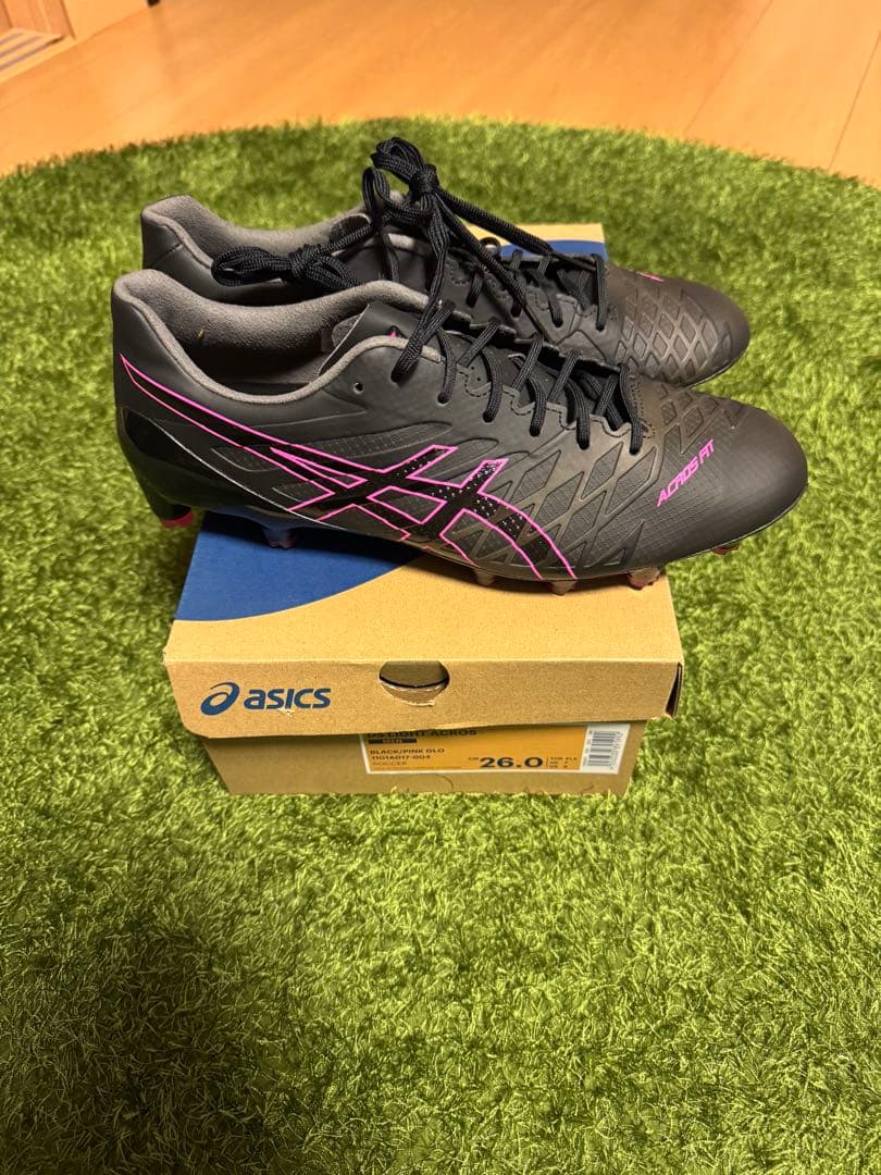 asics DS LIGHT ACROS 26.0cm ブラック/ピンク