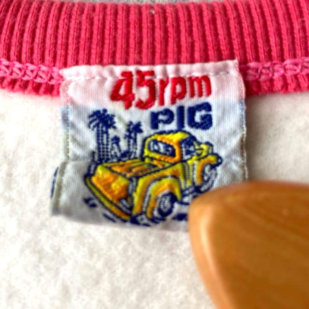 【45rpm】オリーブ・オイル ラグランスリーブトレーナー 刺繍 ポパイ レア