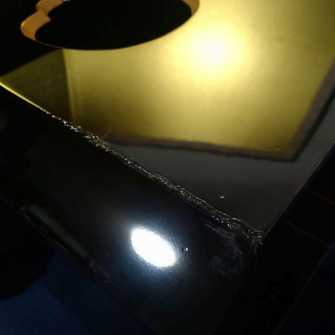 AH65 三宝 輪島塗 神具 仏具 お供え置 木製 黒漆塗 縁金彩