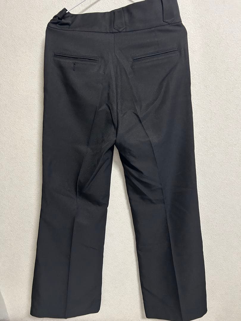 スーツ shikitari mega flare slacks