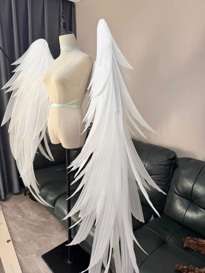 コスプレ用大型羽根 月兎/天使/ロリータ　ハンドメイド可動式 大きな 翼/羽