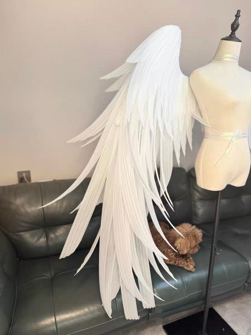 コスプレ用大型羽根 月兎/天使/ロリータ　ハンドメイド可動式 大きな 翼/羽