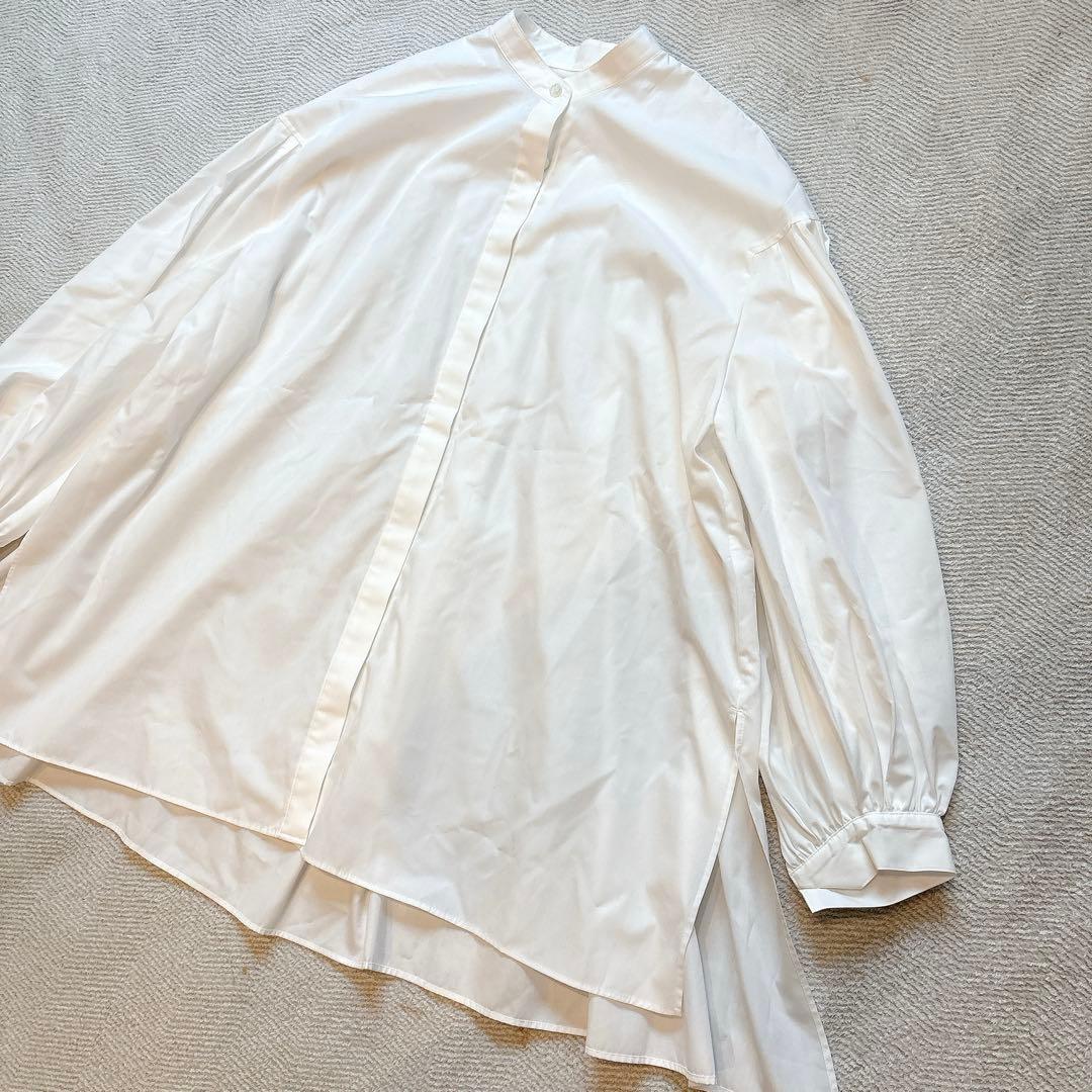 LE PHIL タイプライター ギャザーブラウス ホワイト 24AW 美品