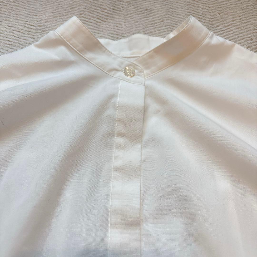 LE PHIL タイプライター ギャザーブラウス ホワイト 24AW 美品