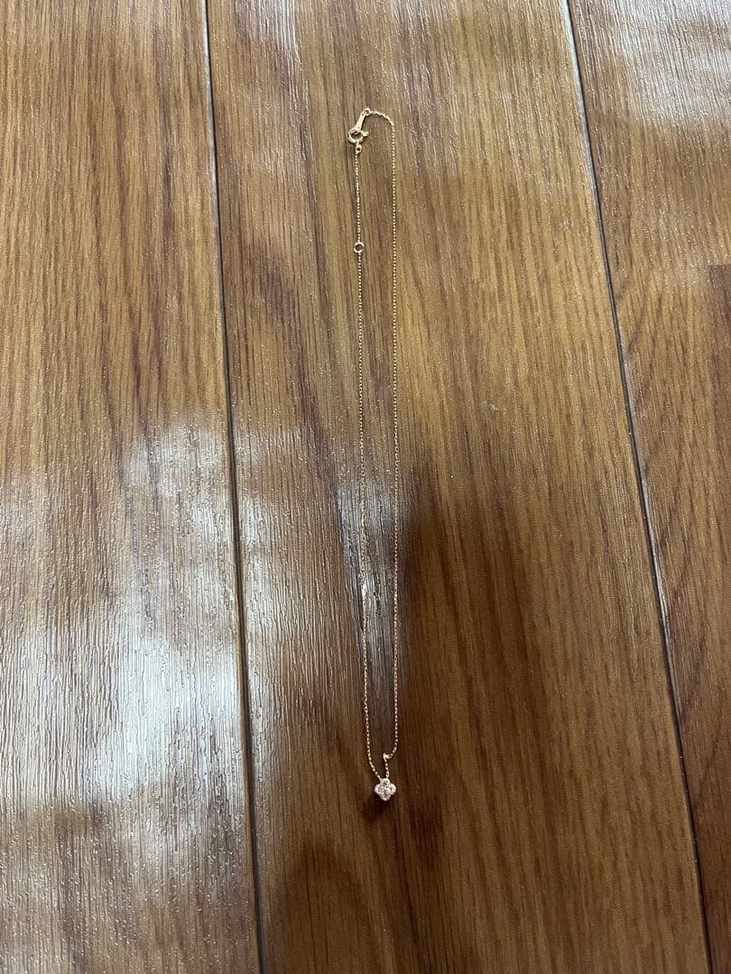 K18 ダイヤモンド　フラワーモチーフ　ネックレス