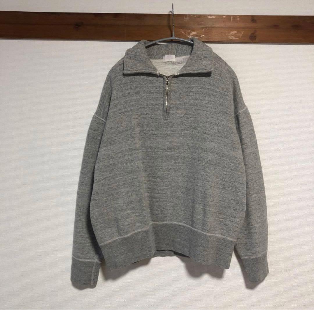 Size【M】butcher products HALF ZIP SWEAT