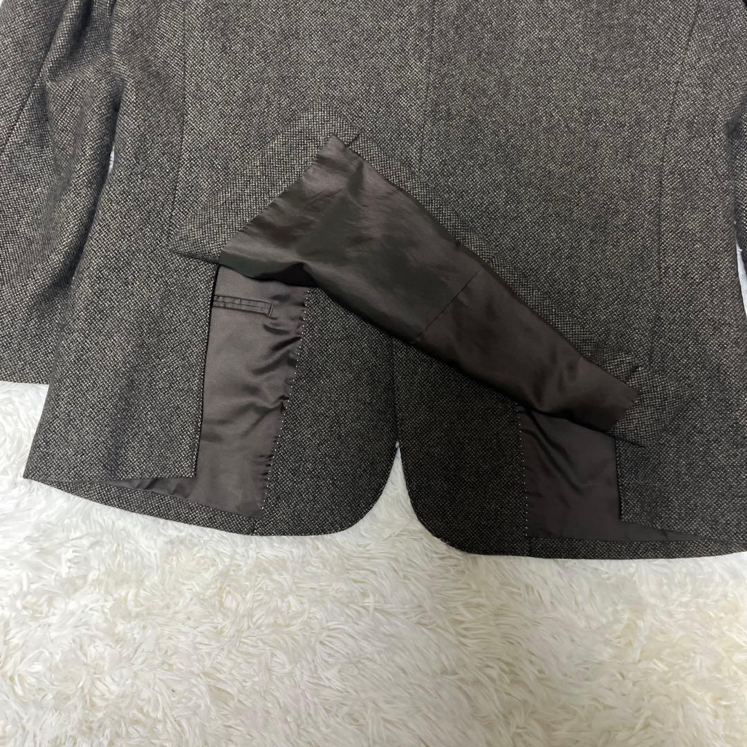 【最高級】BALMAIN アンゴラ100% ツイード テーラードジャケット L