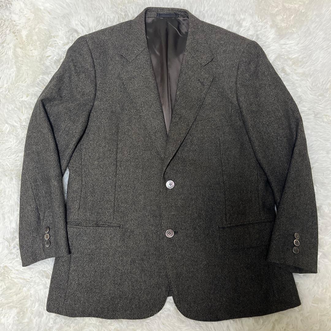 【最高級】BALMAIN アンゴラ100% ツイード テーラードジャケット L