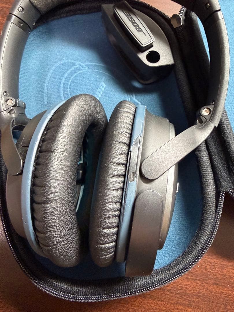 BOSE QC25 ノイズキャンセリングヘッドホン 有線 動作品 収納ケース付