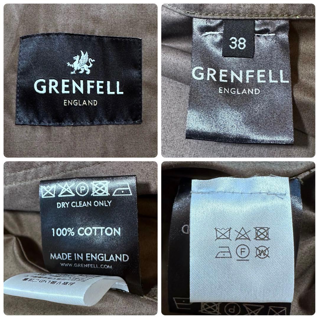 未使用級✨グレンフェル サファリジャケット CARVER 英国名門 オリーブ38