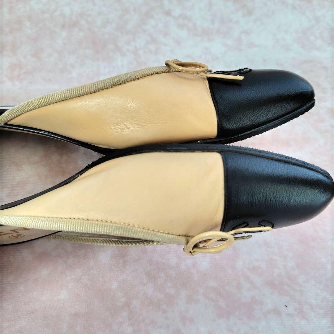✨️腕利き職人のリペア済✨️良品【シャネル】ココマーク♡バレリーナ ミュール
