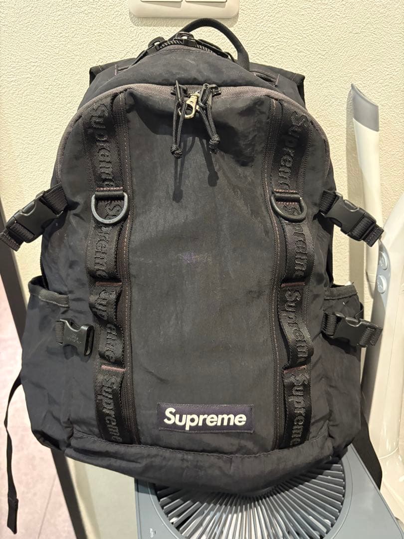 バッグ Supreme backpack black 20fw