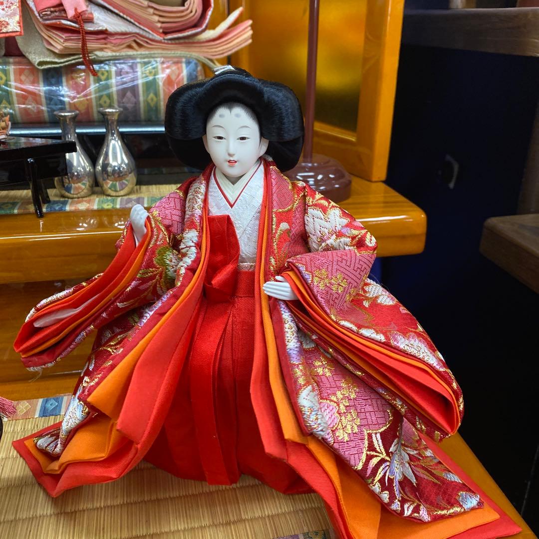 雛人形セット 桜模様 大きめ